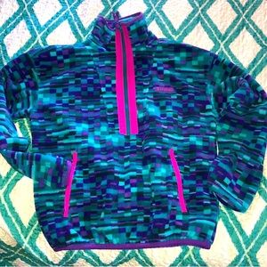 Columbia Retro Fleece Half-zip Jacket Women Size M